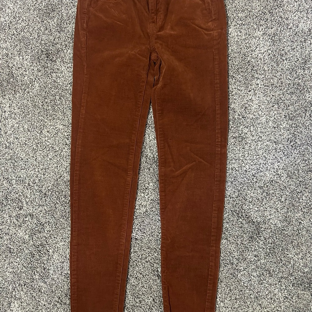 American Eagle Outfitters Brown Corduroy Pants Straight Fit
